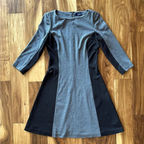 Chaps Grey and Black Classy Dress size Small - Picture 1 of 3